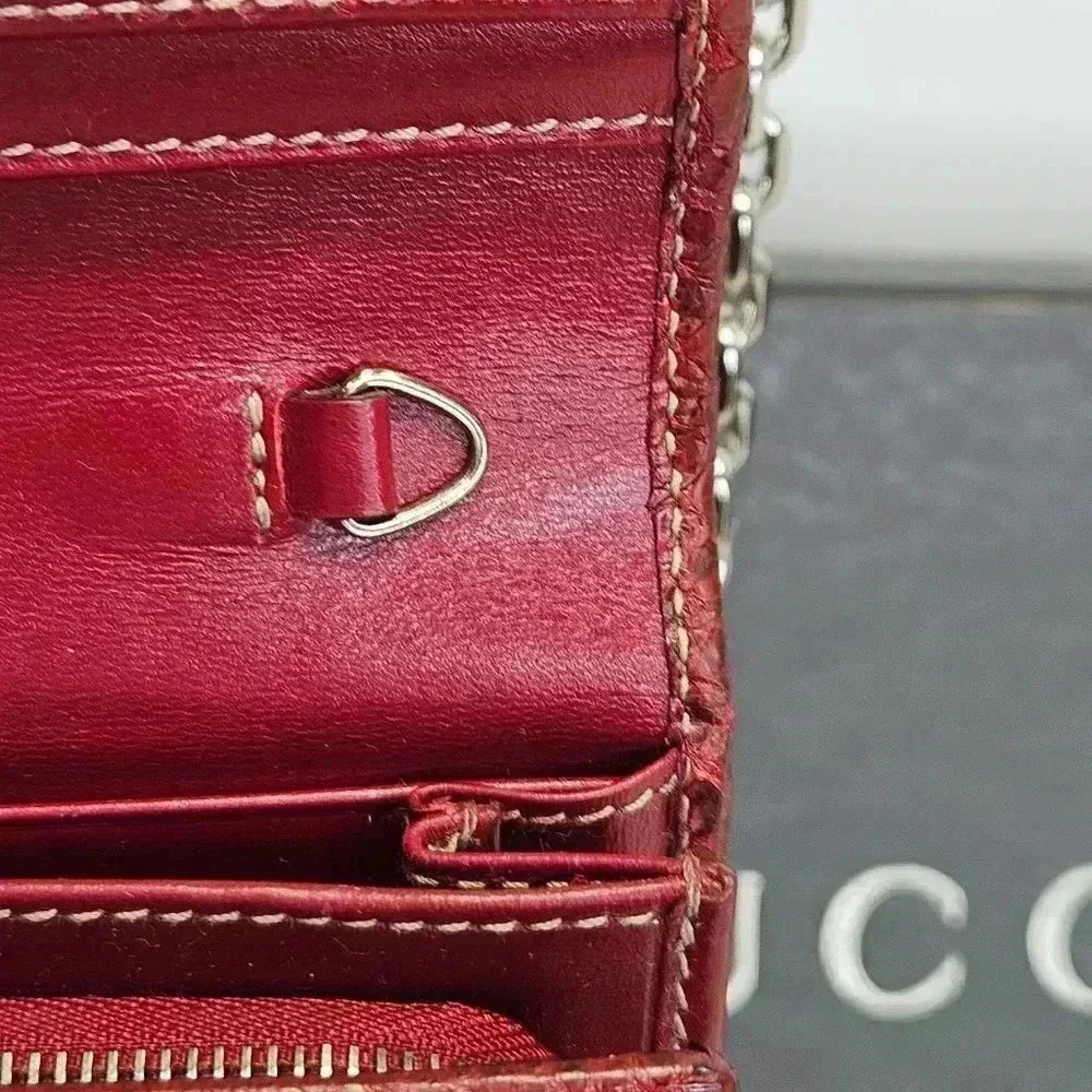 Gucci Python Leather Wallet  On Chain - Picture 13 of 16